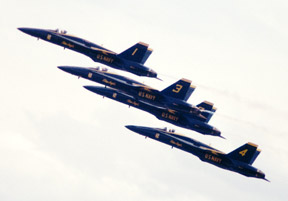 U.S. NAVY  Blue Angels  in graceful formation